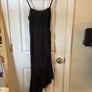 Elegant Black Asymmetric Dress